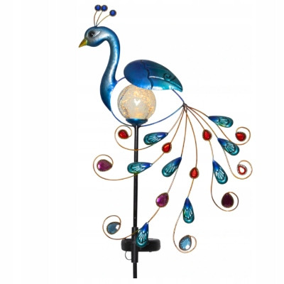  Красива шведска декорация PEACOCK SOLAR Garden