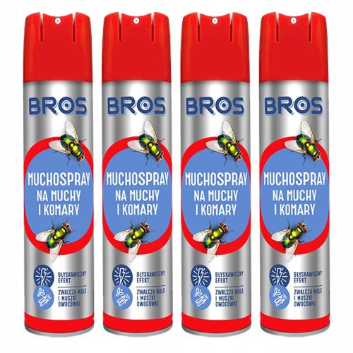  Bros Muchospray за мухи и комари 4 х 400 мл