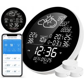   Сензор за интелигентен дом - Температурен датчик zjh6586 WIFI TUYA звукова аларма