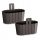  Prosperplast саксия 27,5 cm x 15 x 20 cm диаметър 27,7 cm пластмасови нюанси на кафяво и бежово