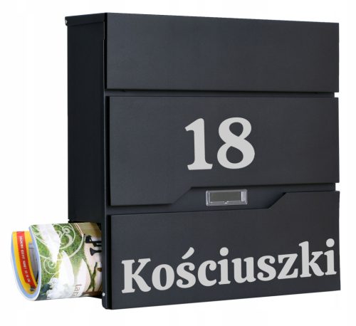  Черна пощенска кутия на Gockowiak с вестник