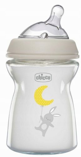  Chicco NaturalFeeling стъклена бутилка 0м+ 250мл