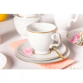   Порцелан, сервиз - Сервиз за чай и кафе MariaPaula Złota Linia 18 бр.