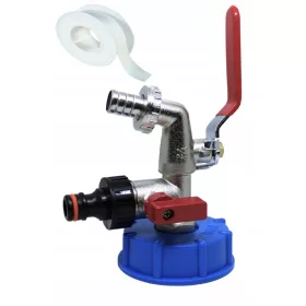  IBC тапа DOUBLE FAP MAUZER VALVE 1/2 3/4 3/4