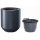  Prosperplast саксия 39 cm x 30 x 44 cm диаметър 39 cm пластмасови нюанси на сиво и сребро