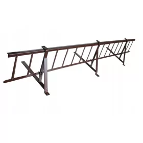   Снежна ограда, поцинкована стомана, 20 см х 200 см, кафява