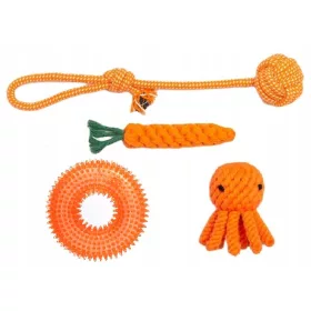    Orange Комплект играчки за малко куче, ГРИЗАЛКА