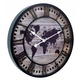   Часа - Стенен часовник Gockowiak, черен, нюанси на сивото, злато, 60 см