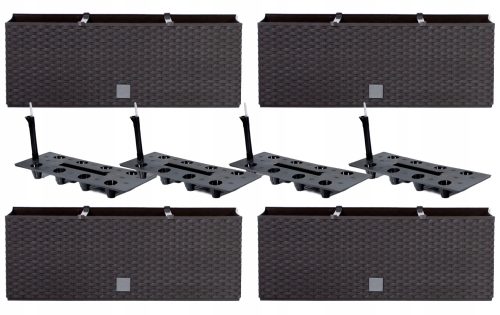  Prosperplast саксия 206 cm x 19,5 x 18,5 cm пластмасови нюанси на кафяво и бежово