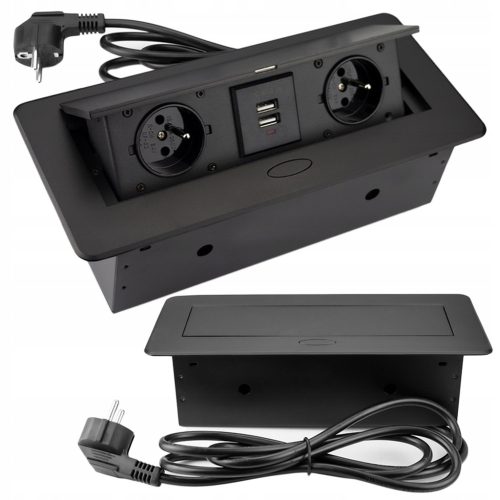 Скрита букса с 1,5м 2x USB кабел