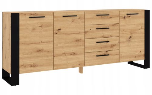  Скрин Bim Furniture Nuka 197 x 45 x 87 см матиран занаятчийски дъб