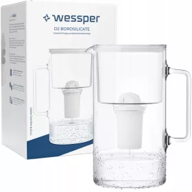    Wessper D2 Borosilicate Aquaclassic филтърна кана 3,3 л бяла
