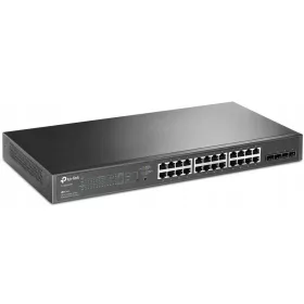    Мрежов адаптер TP-LINK TL-SG2428P Gigabit Ethernet (10/100/1000) черен, поддържа PoE
