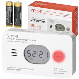   Сензор за интелигентен дом - Въглероден окис Температура Влажност Сензор за въглероден окис С батерии 10 ГОДИНИ