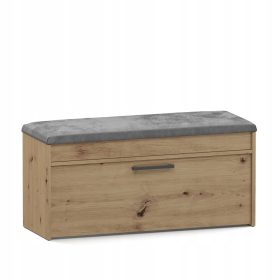    Шкаф за обувки TopEshop със седалка 100 x 49 x 35 см занаятчийски дъб