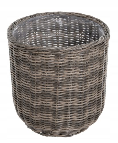  Саксия OTE 38 см x 38 x 51 см, пластмаса, нюанси на сиво и сребристо