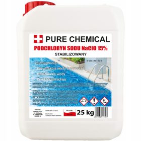   Химия за басейн - PURE CHEMICAL течен хлор 25кг 21л