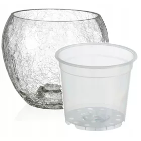   Саксии - Капак 18 см, прозрачно стъкло