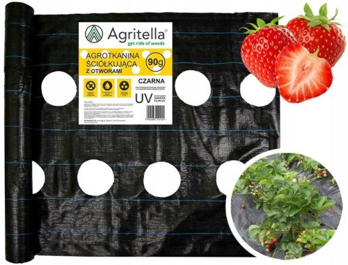 Агротекстил - Мулчираща тъкан Agrotella (против плевели) Agritella черна 80 x 5000 cm 90 g/m²