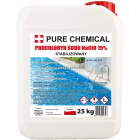   Химия за басейн - Течен хлор PURE CHEMICAL 25 кг 21 л