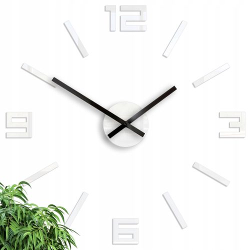  Стенен часовник ModernClock, бял, нюанси на червено, 30 см