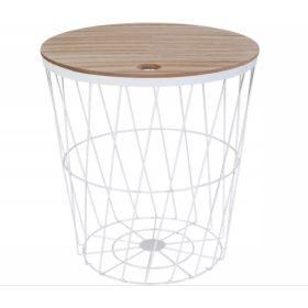    KAJST кръгла маса с кошница 38 x 38 x 40 см черна