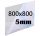 Безцветна ПЛЕКСИ плоскост, изрязана на размери 800x800x5mm