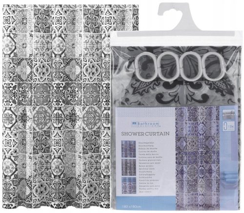 Винилова завеса за баня Bathroom Solutions 180 x 180 см