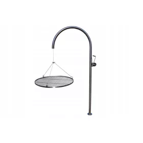    Скара INOX обръч неръждавейка кран + решетка 70