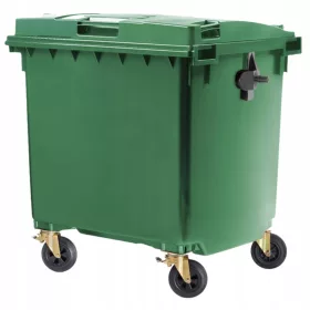   Контейнер за отпадъци, Кош за отпадъци, 1100L, зелен
