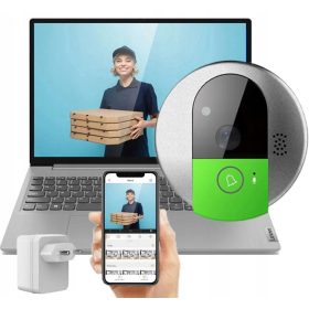   Визуализатор за врати с бутон за звънене на смартфон