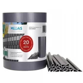   ОГРАДНА ЛЕНТА 19cmx35mb АНТРАЦИТ ГРАФИТ 7016