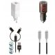  Комплект зарядни Forever + 2 USB кабела 3 в 1