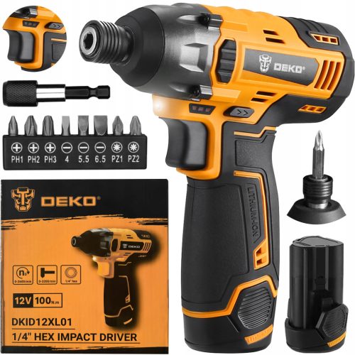  Deko DKID12XL01 12 V акумулаторен ударен винтоверт