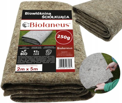 Агротекстил - Агротекстил за мулчиране (против плевели) Biolaneus) сив 200 x 500 cm 250 g/m²