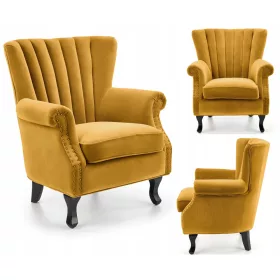  Кресло Halmar TITAN горчица