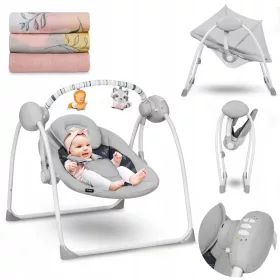    Lionelo Ruben bouncer x 63 x 70 см + бамбукова пелена Lionelo