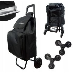   Пазарска чанта, количка - TEKAN пазарска количка черна