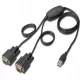  Digitus конвертор/адаптер USB 2.0 към 2x RS232 (DB9) с USB AM/F кабел, дължина 1.5 м