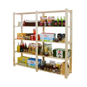    Дървен рафт за склад Wamar 170 x 170 x 28 cm max 40 kg на рафт