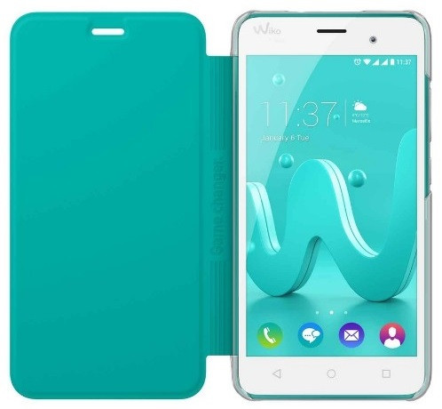  Калъф Wiko с капак за модел Jerry Turquoise