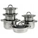 Комплект съдове за готвене - Комплект тенджери WoowBomm POT SETS неръждаема стомана 12 бр.