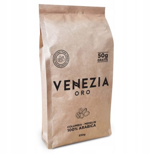  Арабика VENEZIA ORO кафе на зърна, прясно изпечено крафт кафе 550гр