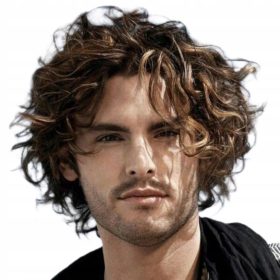    Дамска дълга синтетична тъмнокафява перука