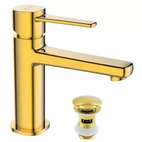   Подов кран за умивалник Invena GLAMOUR gold