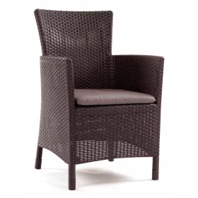   Градински стол - Градински стол Keter, кафява пластмаса