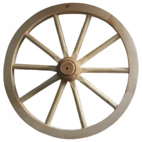  ДЪРВЕНО КОЛЕЛО 70 СМ ДЕКОРАЦИЯ