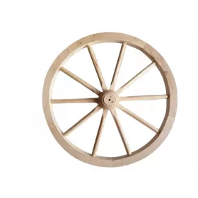    ДЪРВЕНО КОЛЕЛО, ДЕКОРАЦИЯ, ДИАМЕТЪР 60 СМ