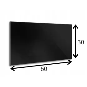   Стъклен панел 60 х 30 х 4 мм, закалено стъкло, полирано черно