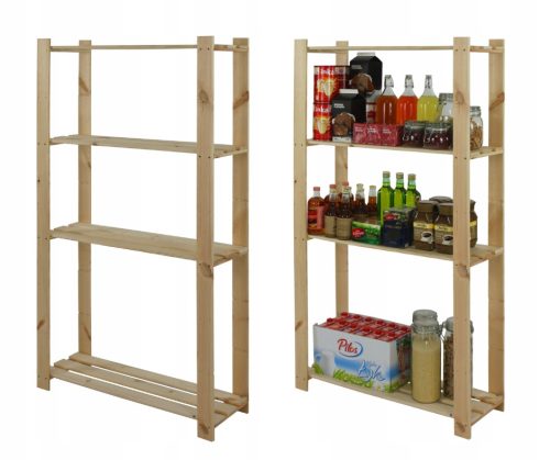  Дървен рафт за склад Wamar 150 x 80 x 28 см макс. 40 кг на рафт